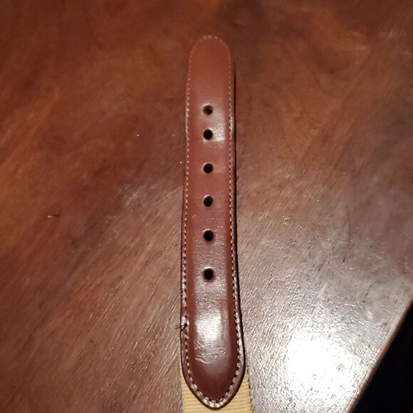 Torino European Ribbed Surcingle Camel Belt 44 - Picture 6 of 9